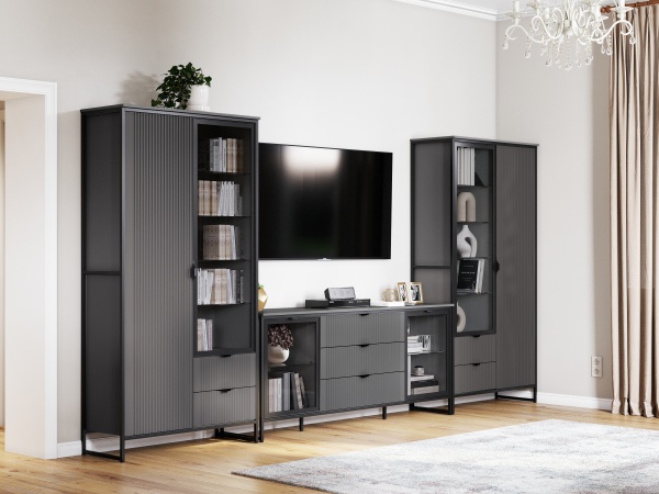 Шкаф 2 дв 2 ящ "Нора" гостиная